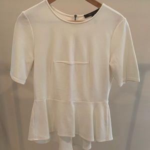 BCBG peplum top